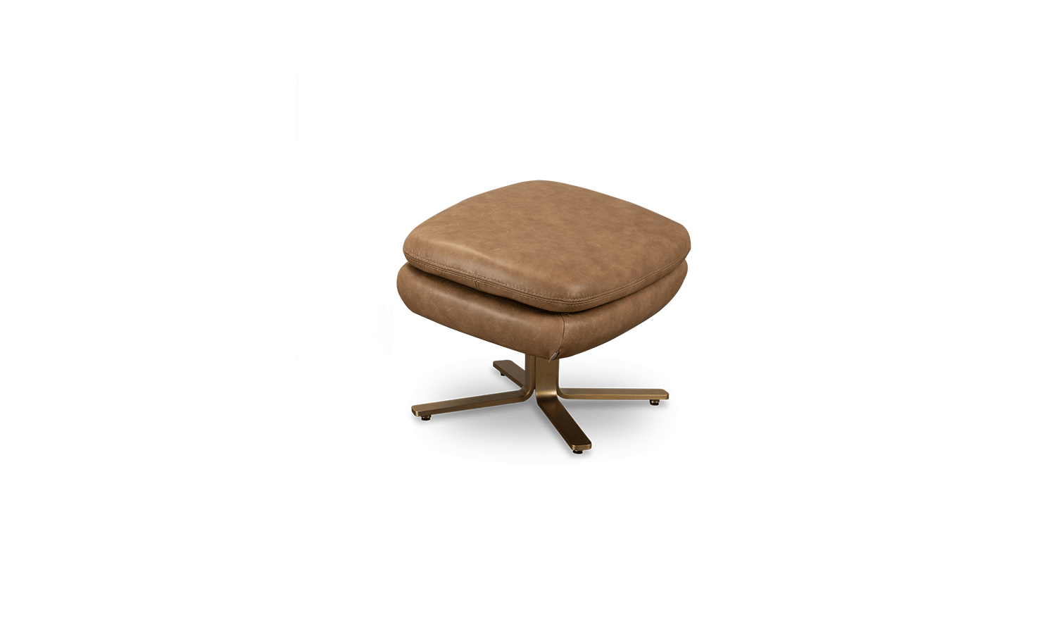 Don Didrik ottoman / brass effect 