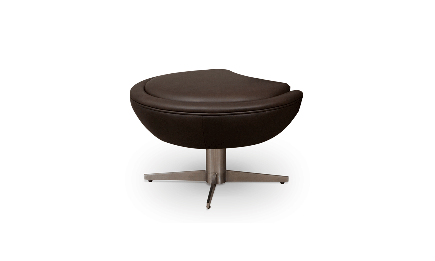 Irene ottoman / brushed steel